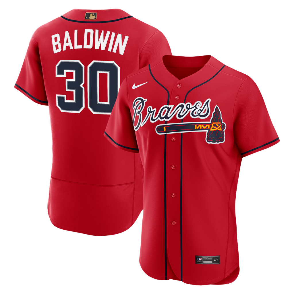 Atlanta Braves Nike Drake Baldwin MLB Awards Authentic Baseball Jersey - Red