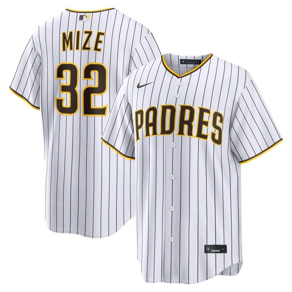 San Diego Padres Nike Casey Mize Home Replica Baseball Jersey - White