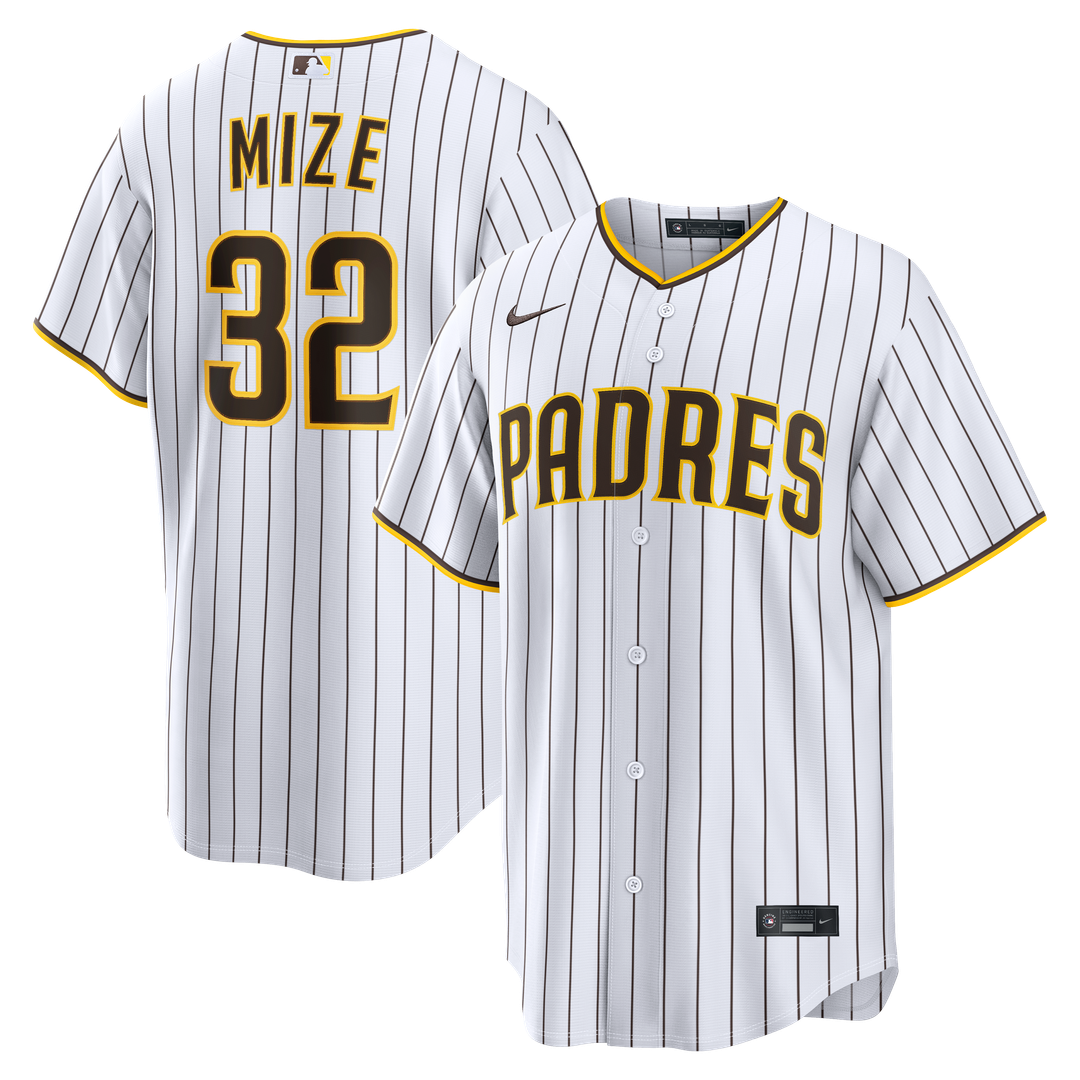 San Diego Padres Nike Casey Mize Home Replica Baseball Jersey - White