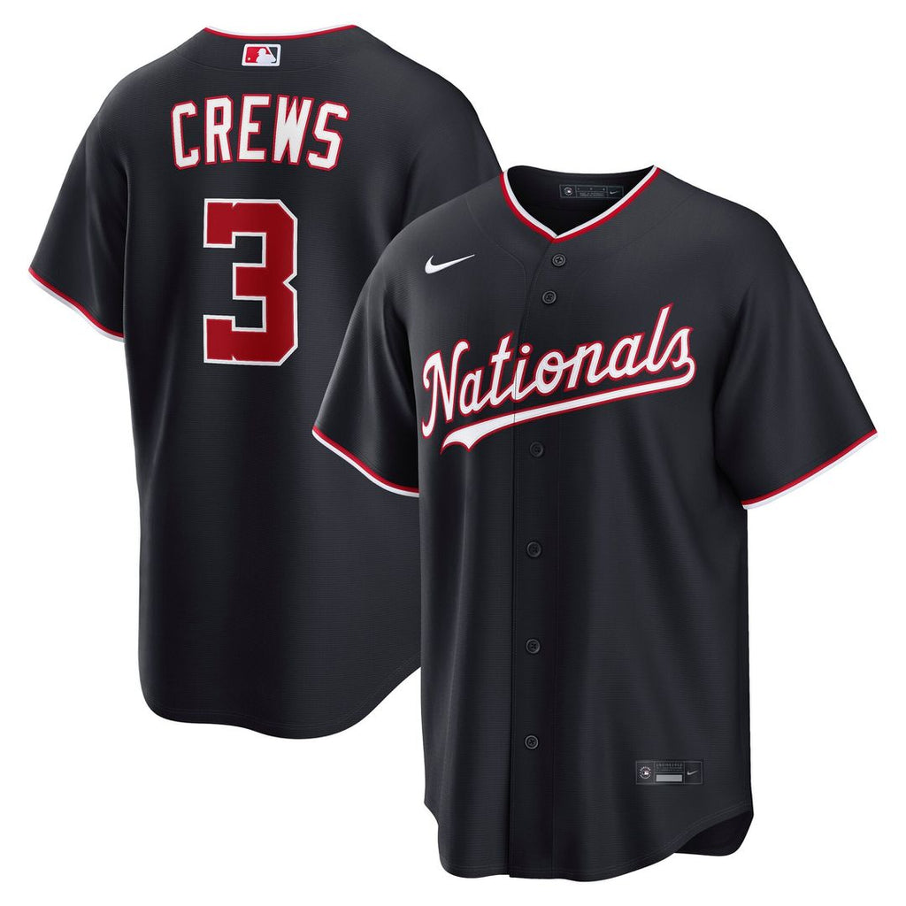 Washington Nationals Nike Dylan Crews Alternate Replica Baseball Jersey - Navy