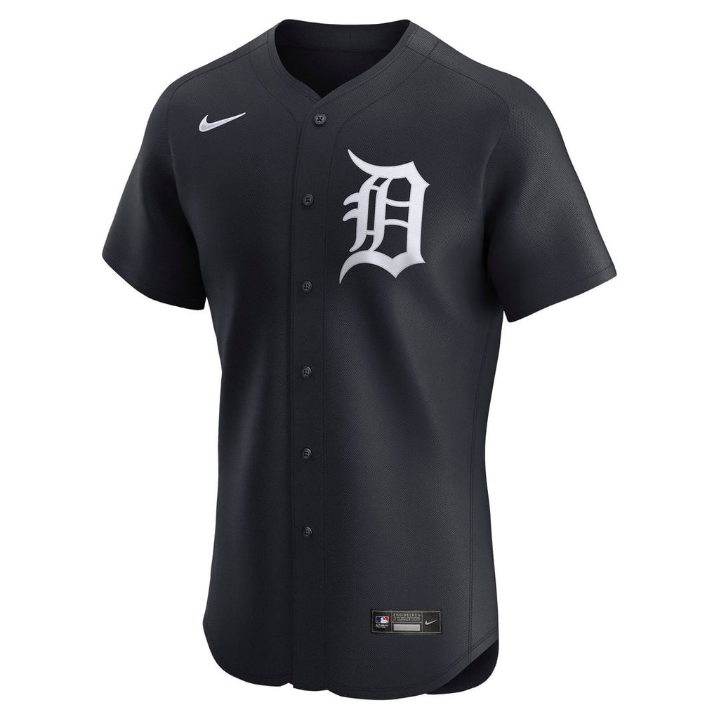 Detroit Tigers Nike Alternate 2 Elite Baseball Jersey - Navy