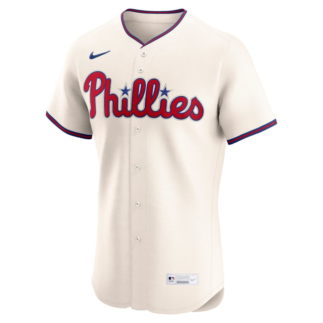 Philadelphia Phillies Nike Alternate 2 Elite Baseball Jersey - Cream