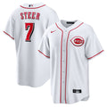 Cincinnati Reds Nike Spencer Steer Home Replica Baseball Jersey - White