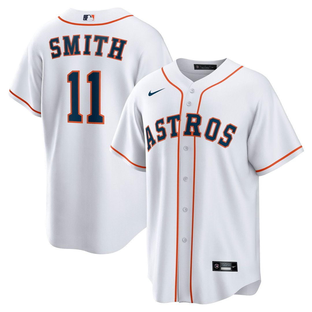 Houston Astros Nike Cam Smith Home Replica Baseball Jersey - White