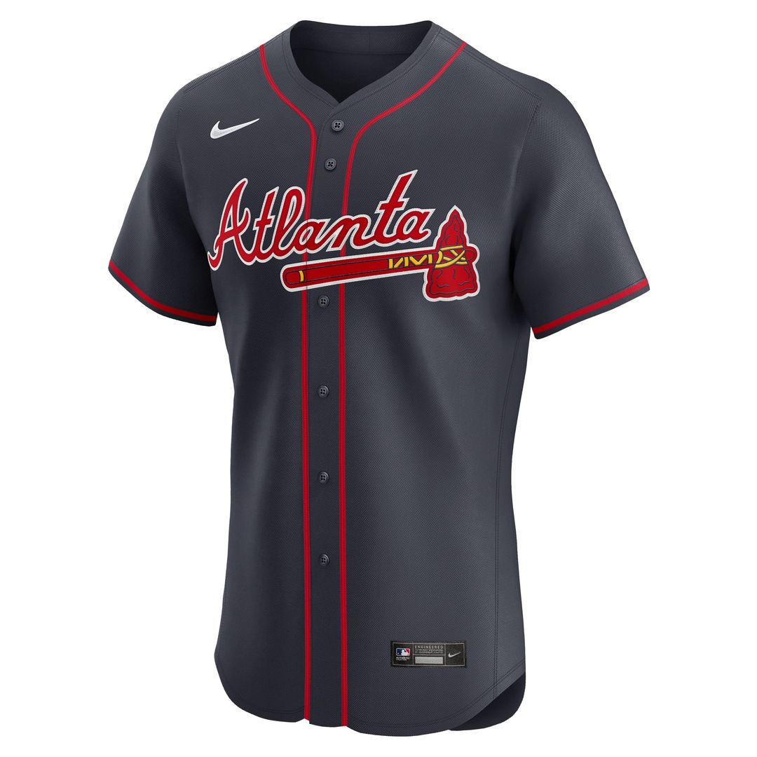 Atlanta Braves Nike Alternate Elite Baseball Jersey - Red