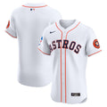 Houston Astros Nike Home Elite Patch Baseball Jersey - White