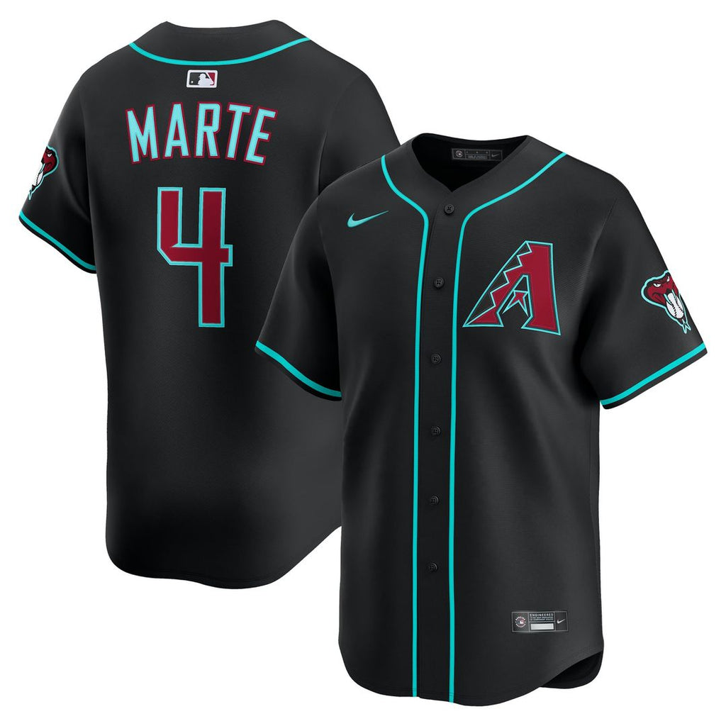 Arizona Diamondbacks Nike Ketel Marte Alternate Limited Baseball Jersey - Black