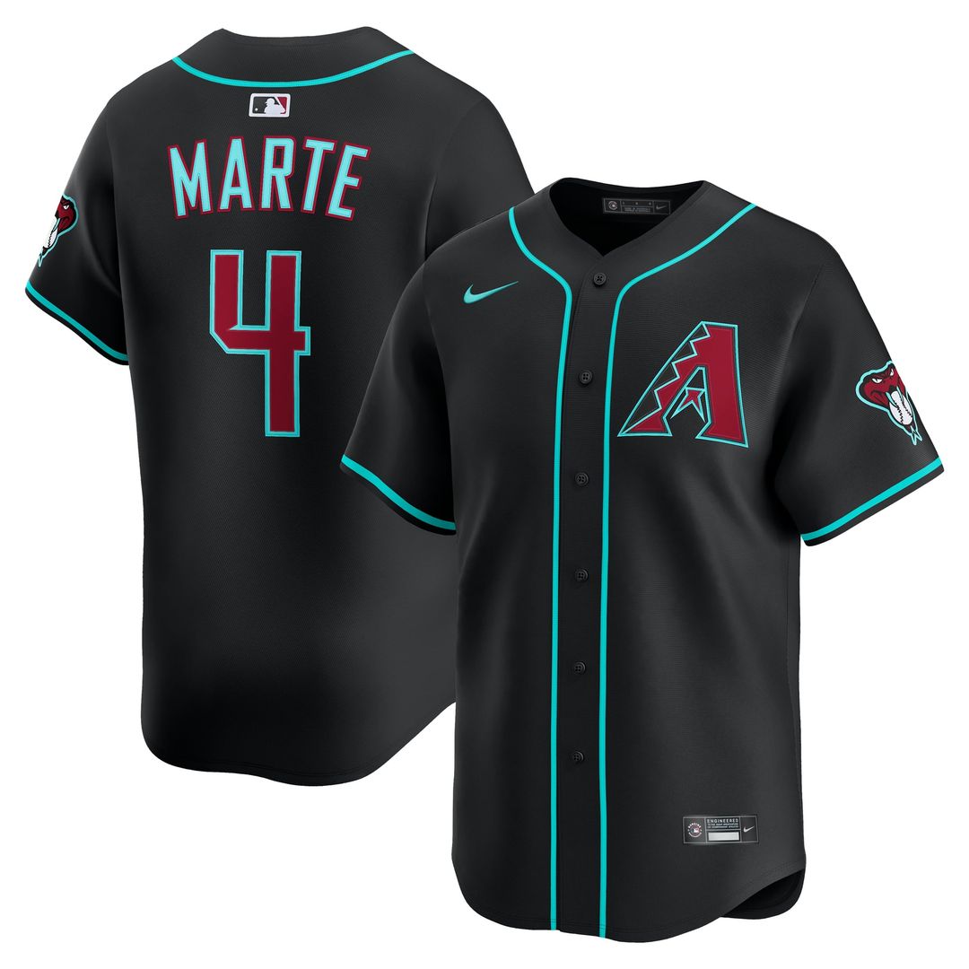 Arizona Diamondbacks Nike Ketel Marte Alternate Limited Baseball Jersey - Black