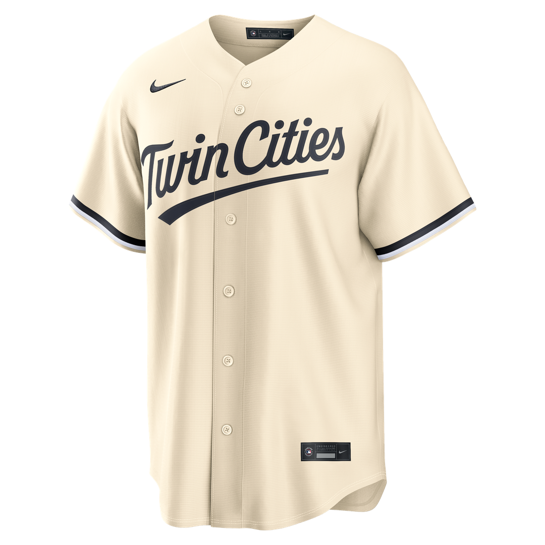 Minnesota Twins Nike Alternate Replica Baseball Jersey - Cream