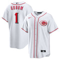 Cincinnati Reds Nike #1 Groom Home Replica Baseball Jersey - White