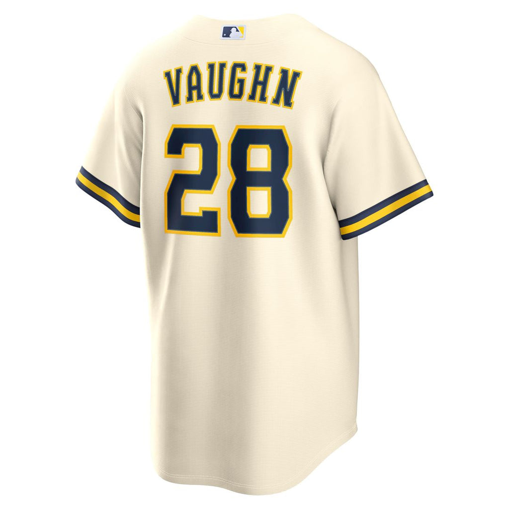 Milwaukee Brewers Nike Andrew Vaughn Home Replica Baseball Jersey - Cream