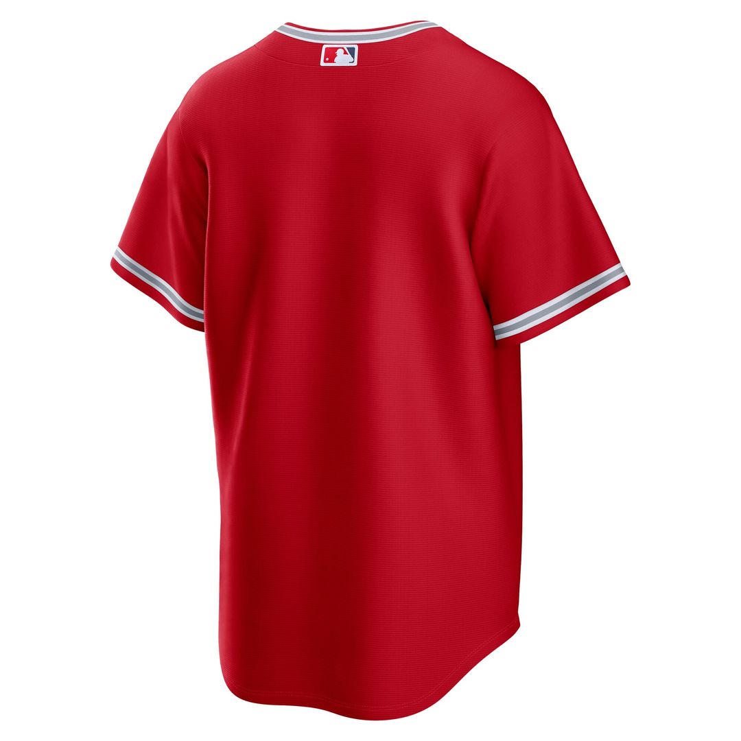 Los Angeles Angels Nike Alternate Replica Baseball Jersey - Red