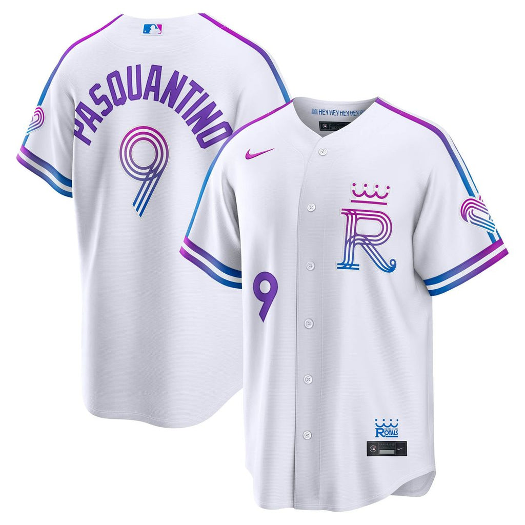 Kansas City Royals Nike Vinnie Pasquantino 2026 City Connect Stadium Baseball Jersey - White