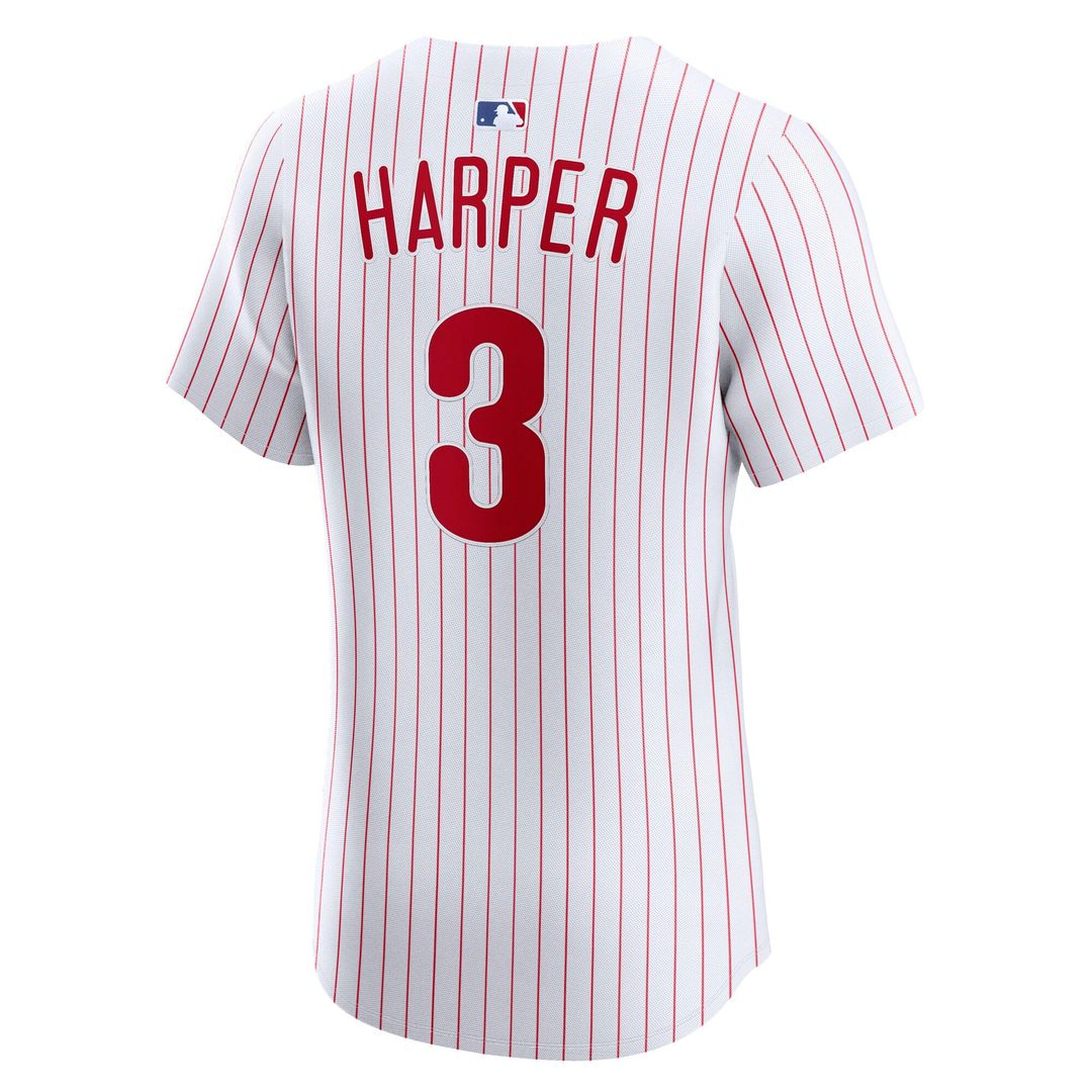 Philadelphia Phillies Nike Bryce Harper Home Elite Baseball Jersey - White