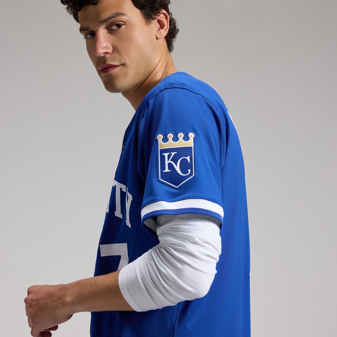 Kansas City Royals Nike Bobby Witt Jr. Alternate 2 Elite Baseball Jersey - Royal