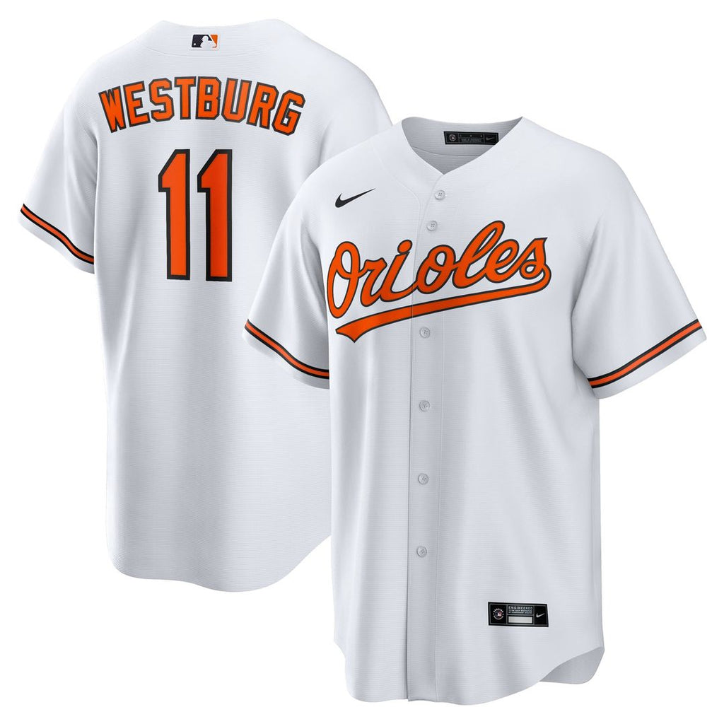 Baltimore Orioles Nike Jordan Westburg Home Replica Baseball Jersey - White