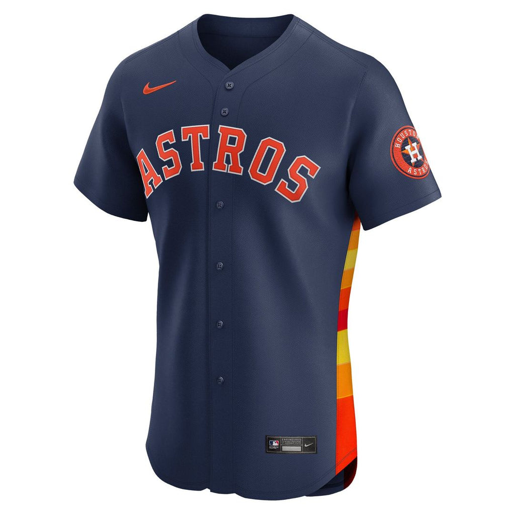 Houston Astros Nike Jose Altuve Alternate 2 Elite Baseball Jersey - Navy