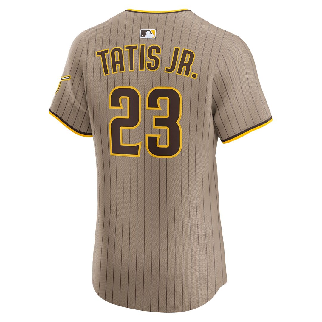 San Diego Padres Nike Fernando Tatis Jr. Elite Baseball Jersey - Khaki Sand