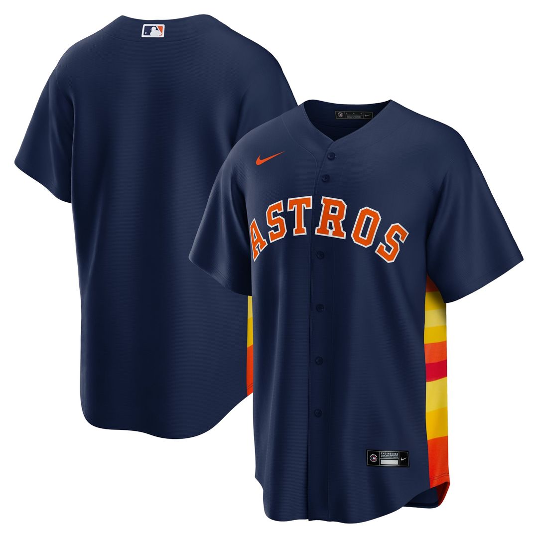 Houston Astros Nike Alternate Replica Team Baseball Jersey - Orange
