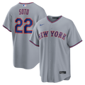 New York Mets Nike Juan Soto Road Replica Baseball Jersey - Gray