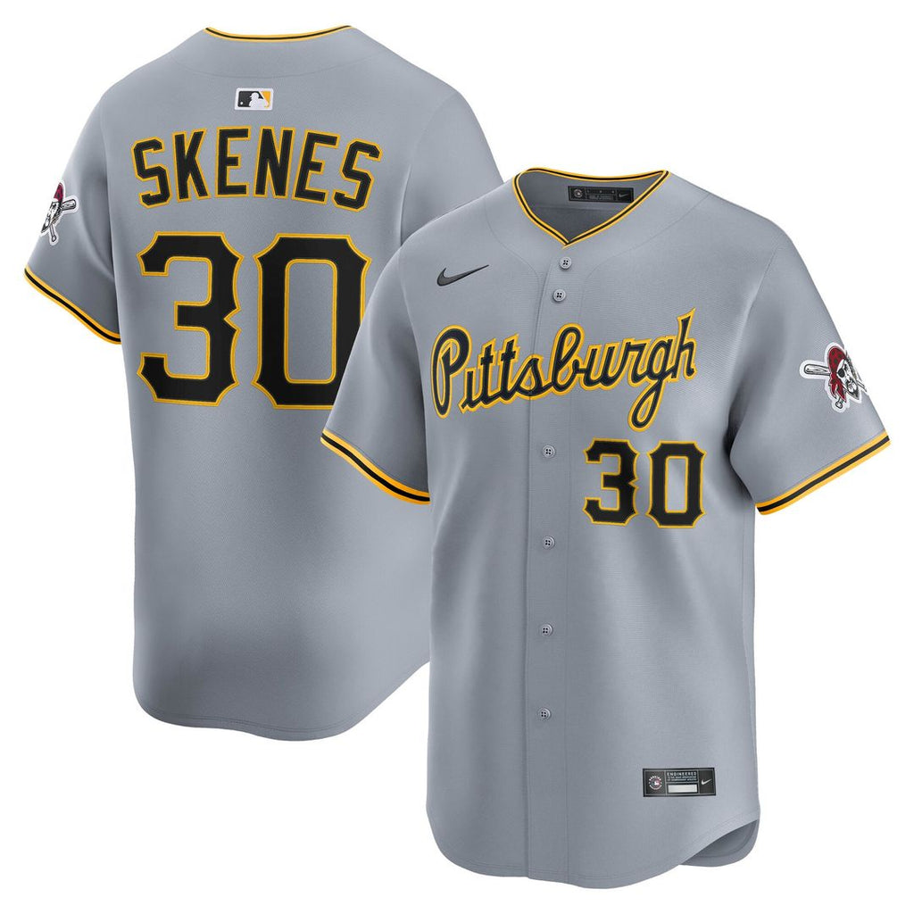 Pittsburgh Pirates Nike Paul Skenes Road Limited Baseball Jersey - Gray