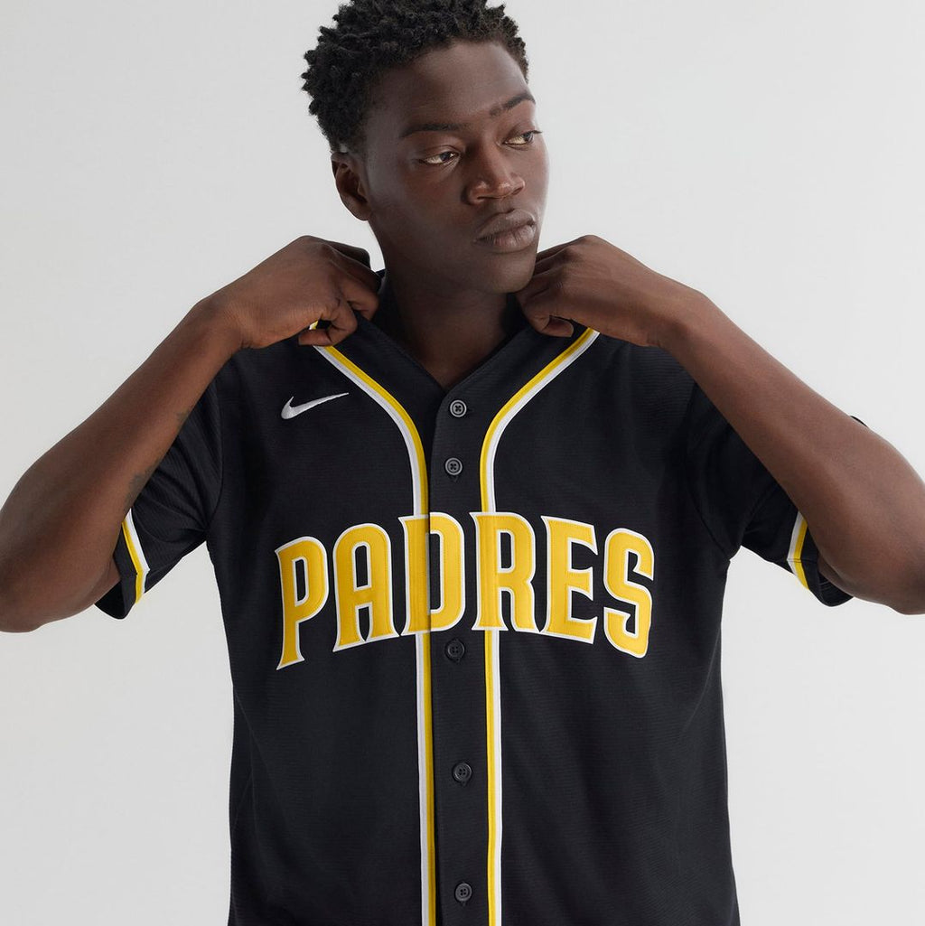 San Diego Padres Nike Jackson Merrill Fashion Replica Black Out Baseball Jersey