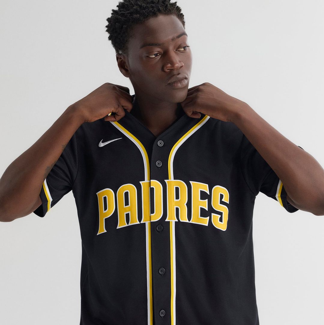 San Diego Padres Nike Jackson Merrill Fashion Replica Black Out Baseball Jersey