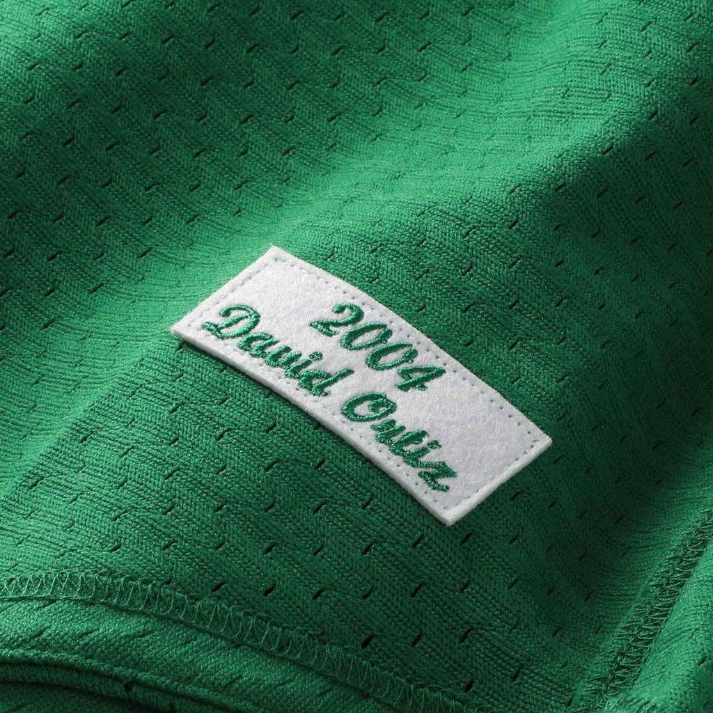 Boston Red Sox Mitchell & Ness David Ortiz Big & Tall Cooperstown Collection Mesh Batting Practice Baseball Jersey - Kelly Green