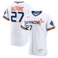 Houston Astros Nike Jose Altuve City Connect Authentic Sponsor Patch Baseball Jersey - White