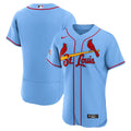 St. Louis Cardinals Nike Alternate Sponsor Patch Authentic Baseball Jersey - Light Blue