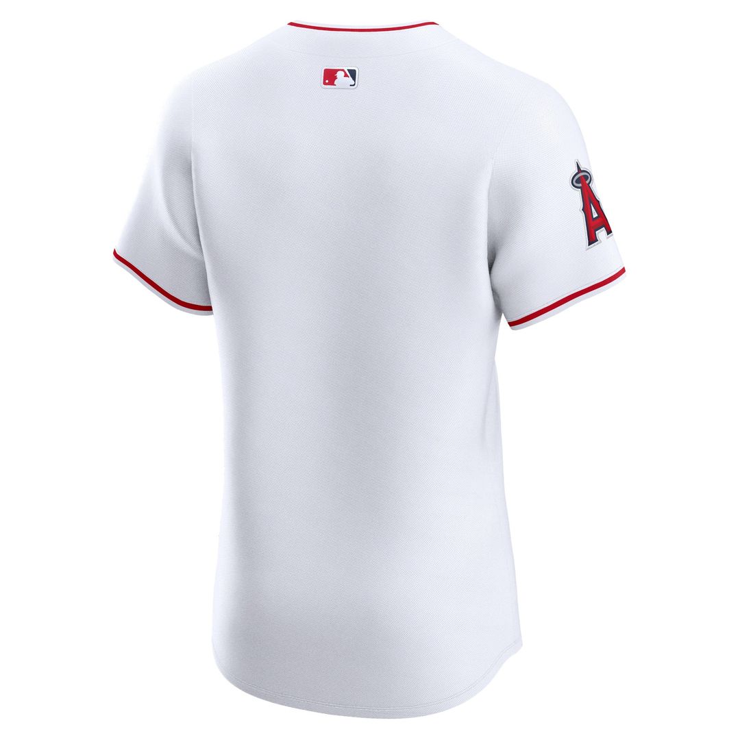 Los Angeles Angels Nike Home Elite Baseball Jersey - White