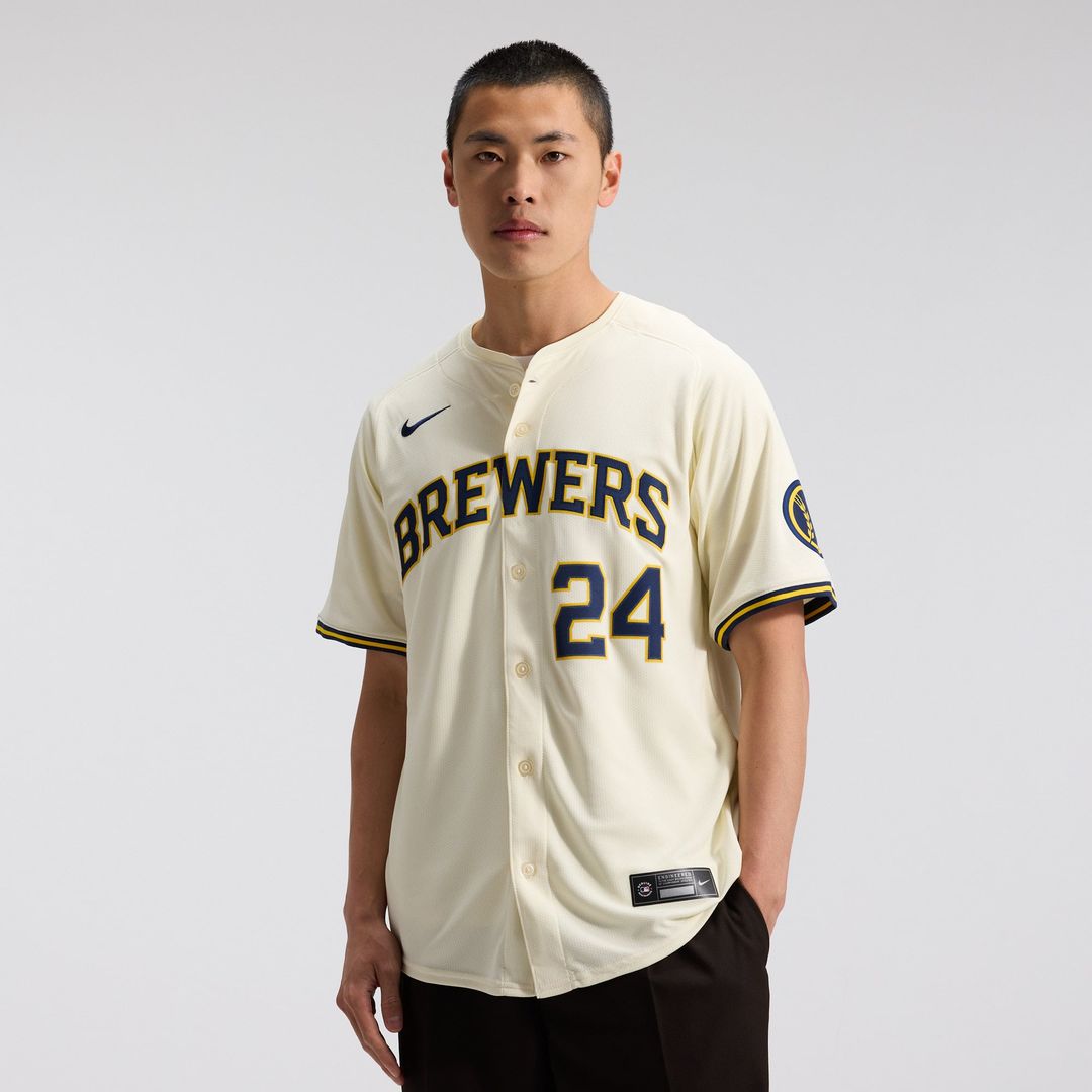 Milwaukee Brewers Nike William Contreras Home Limited Baseball Jersey - Cream