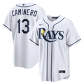 Tampa Bay Rays Nike Junior Caminero Home Replica Baseball Jersey - White