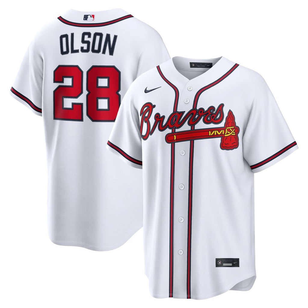 Atlanta Braves Nike Matt Olson Home Replica Baseball Jersey - White