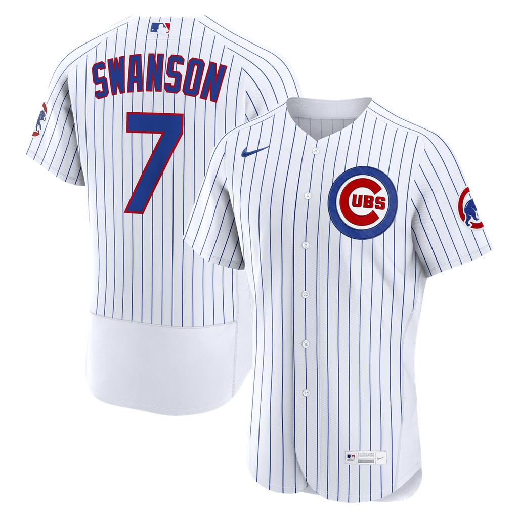 Chicago Cubs Nike Dansby Swanson Home Authentic Baseball Jersey - White