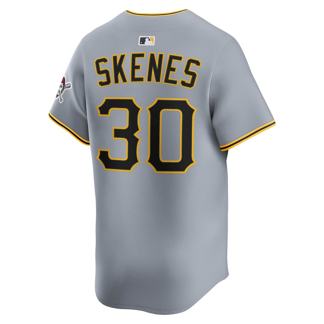 Pittsburgh Pirates Nike Paul Skenes Road Limited Baseball Jersey - Gray