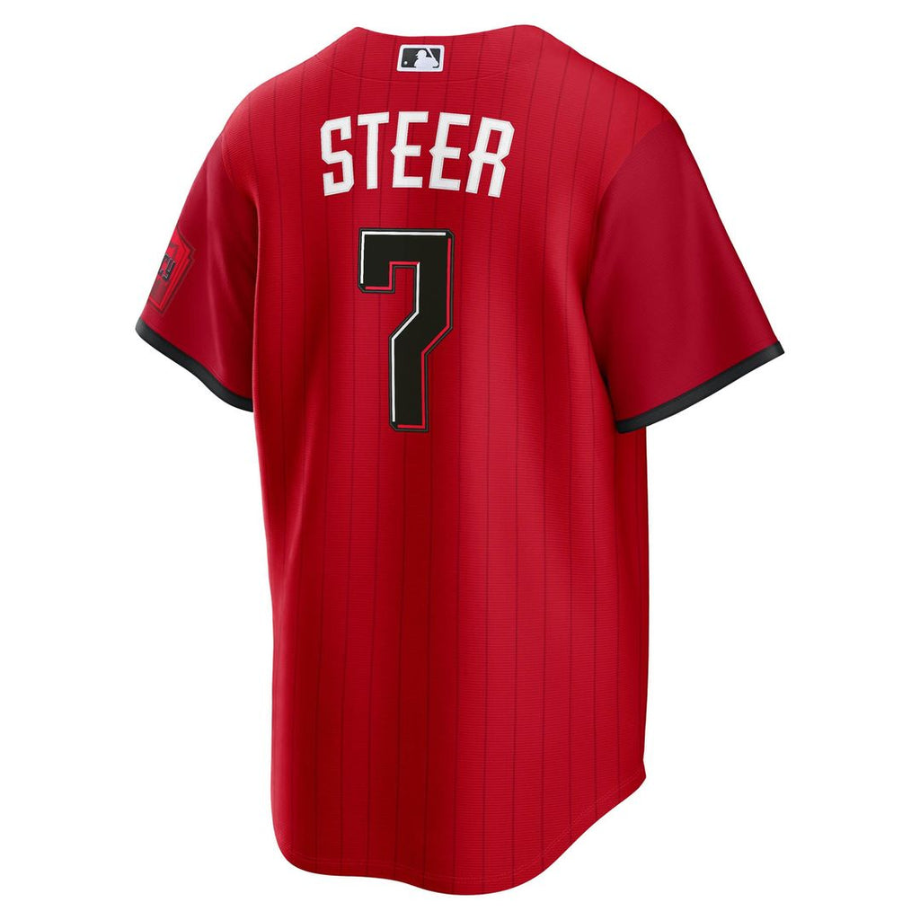 Cincinnati Reds Nike Spencer Steer 2026 City Connect Stadium Baseball Jersey - Red
