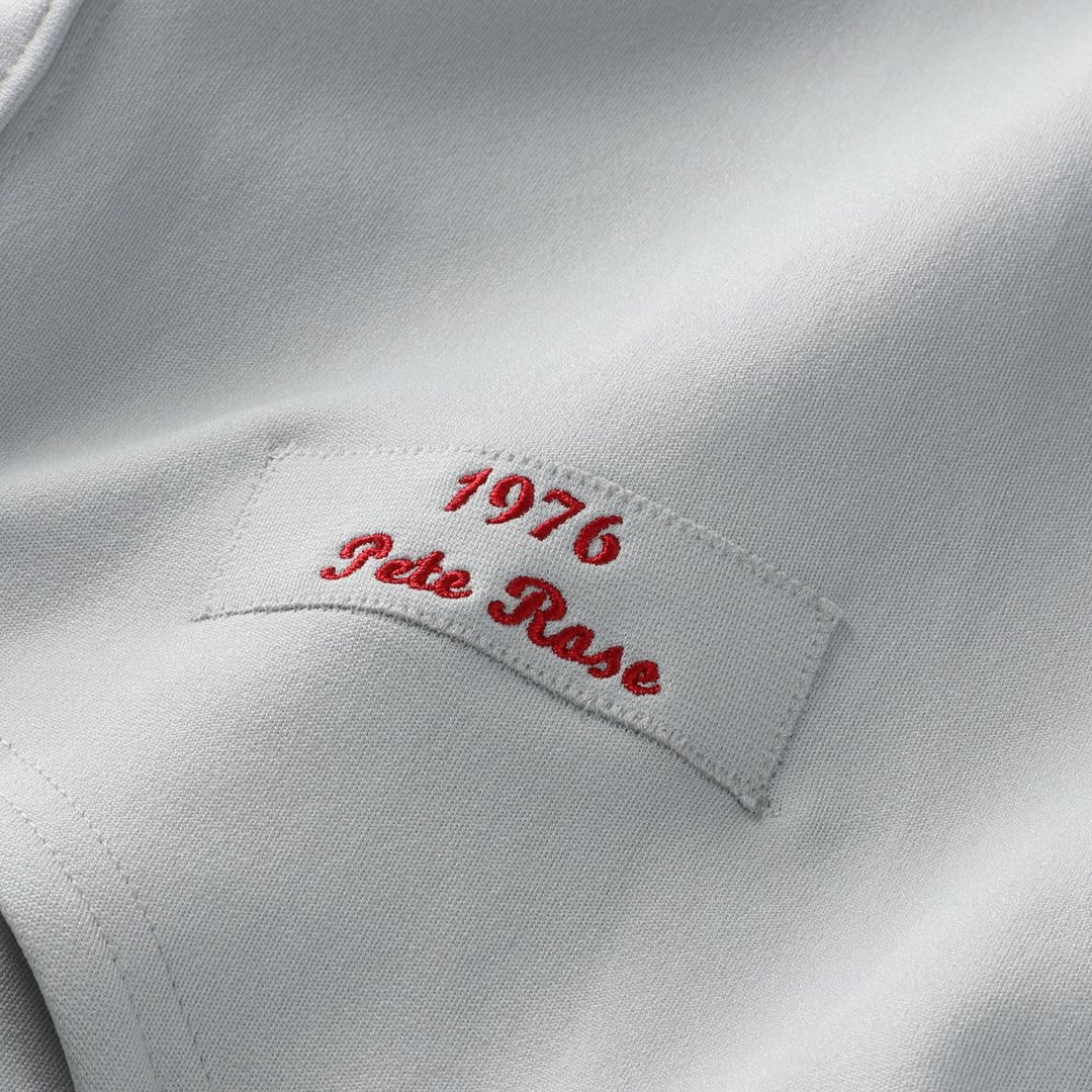 Cincinnati Reds Mitchell & Ness Pete Rose 1976 Authentic Baseball Jersey - Gray