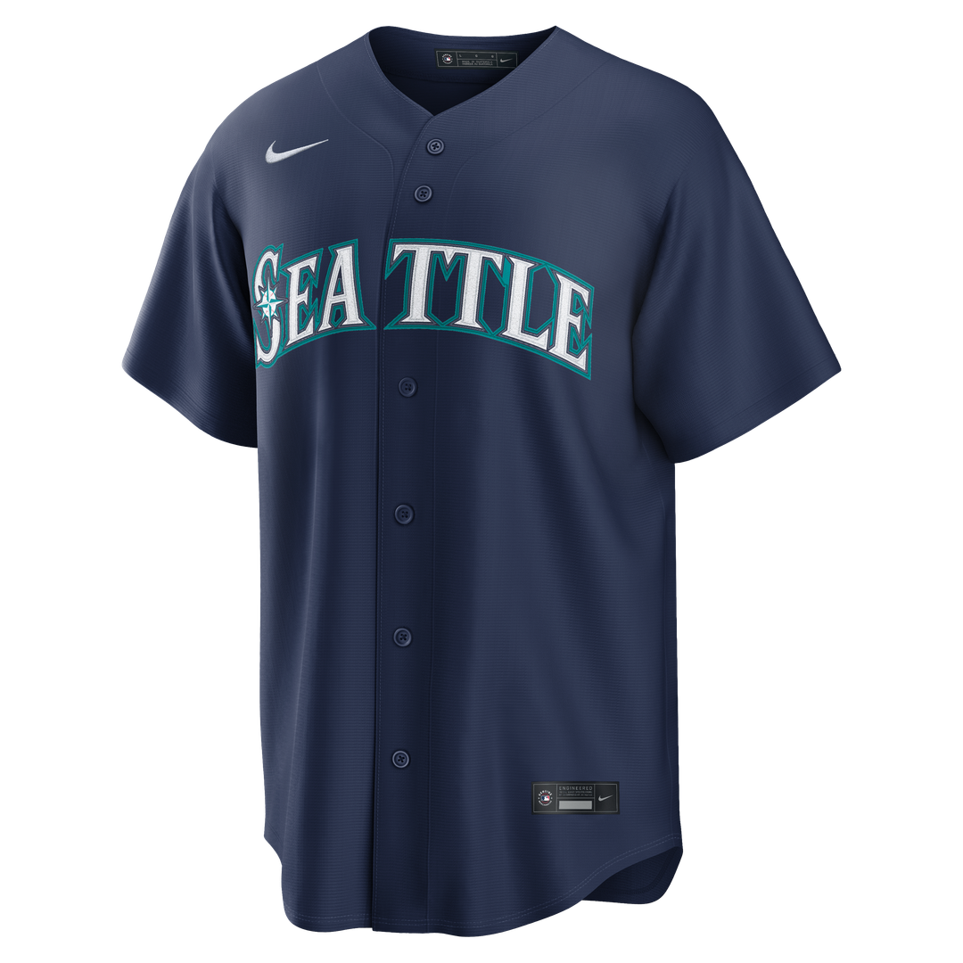 Seattle Mariners Nike Cal Raleigh Road Replica Baseball Jersey - Navy