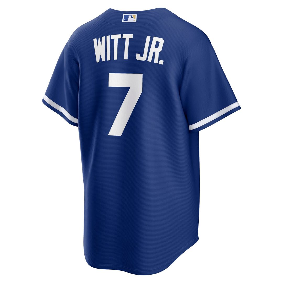 Kansas City Royals Nike Bobby Witt Jr. Alternate Replica Baseball Jersey - Light Blue