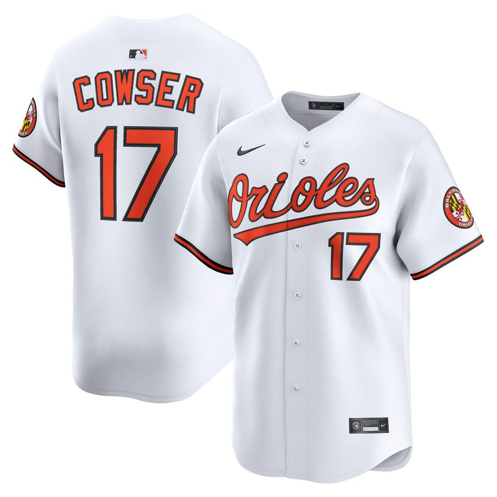 Baltimore Orioles Nike Colton Cowser Home Limited Baseball Jersey - White
