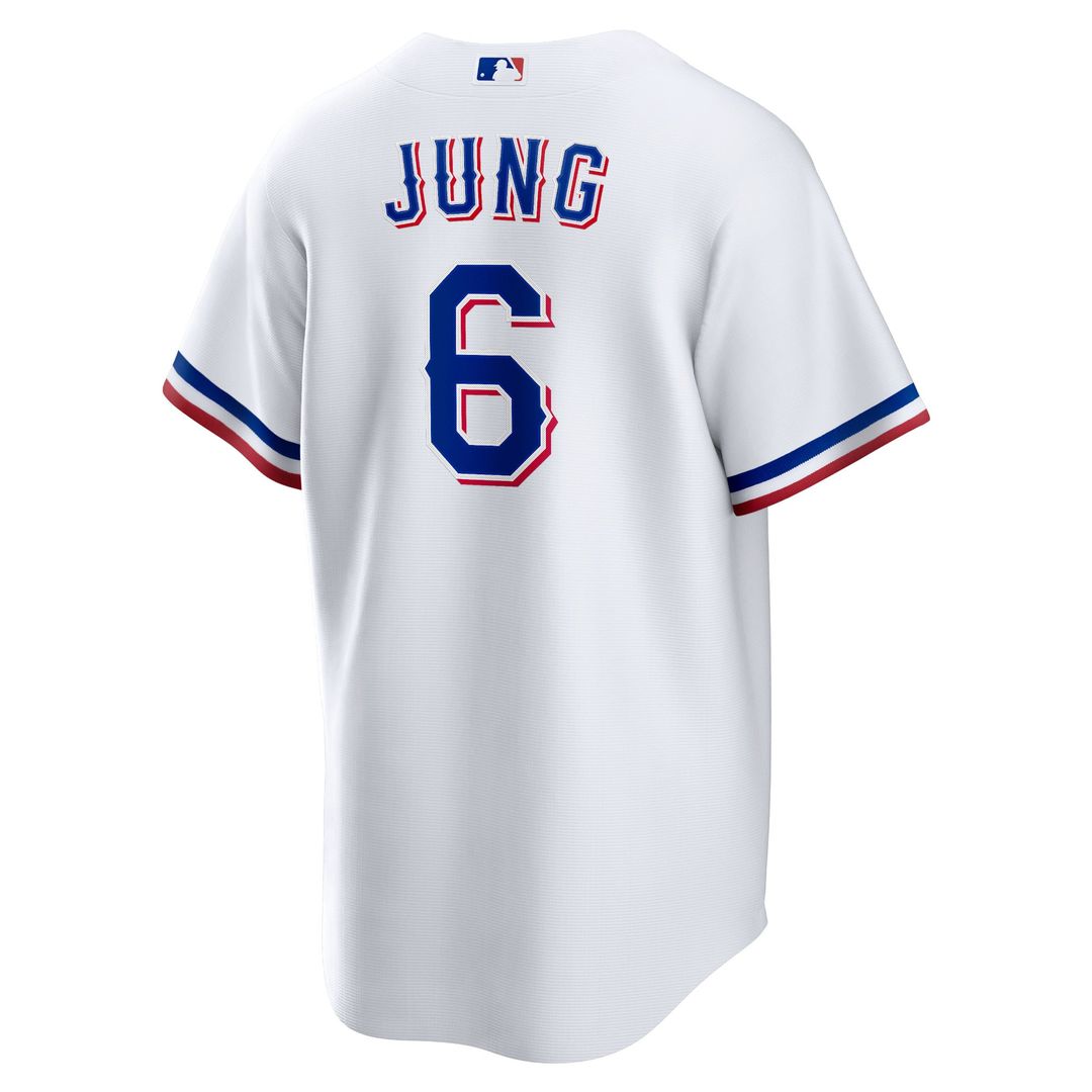 Texas Rangers Nike Josh Jung Replica Baseball Jersey - White