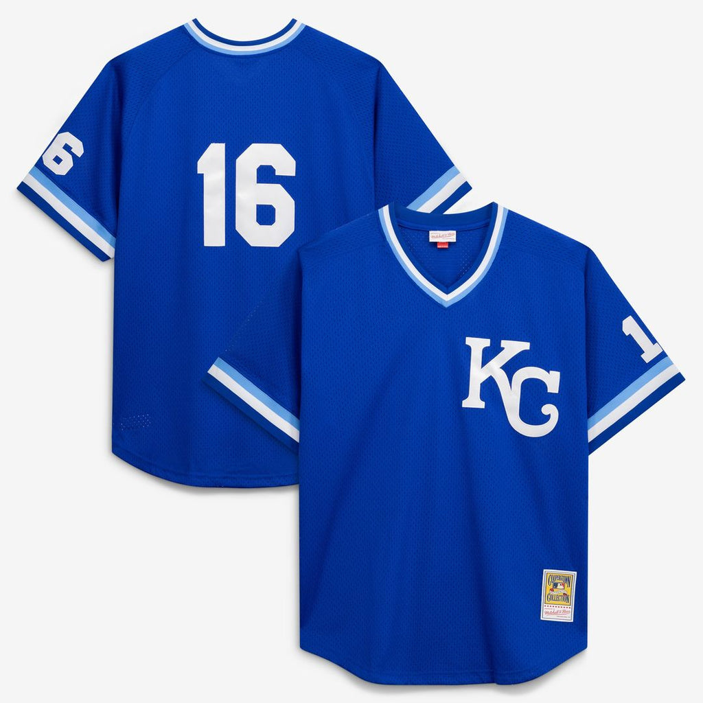 Kansas City Royals Mitchell & Ness Bo Jackson Cooperstown Collection Big & Tall Mesh Batting Practice Baseball Jersey - Royal