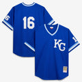 Kansas City Royals Mitchell & Ness Bo Jackson Cooperstown Collection Big & Tall Mesh Batting Practice Baseball Jersey - Royal