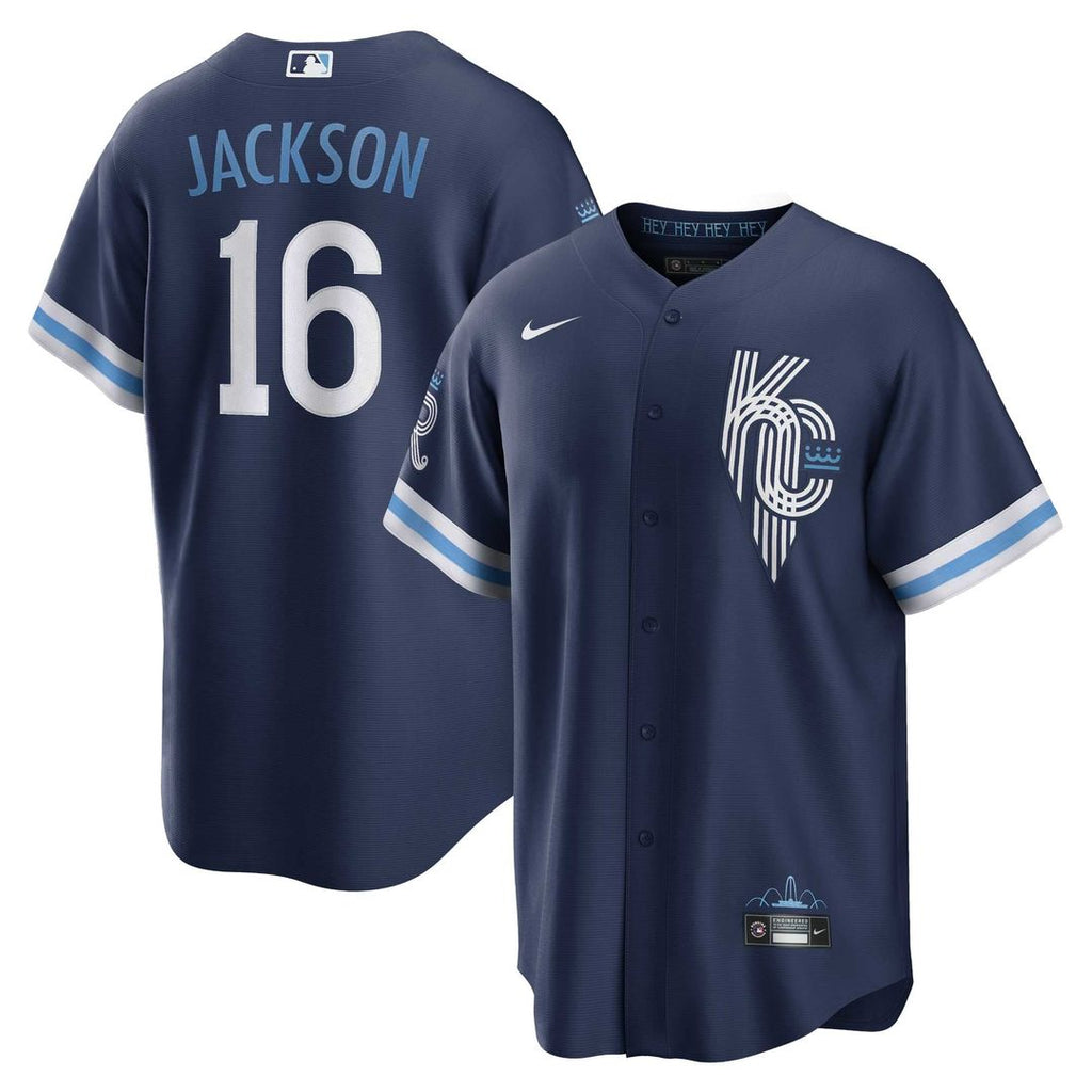 Kansas City Royals Nike Bo Jackson City Connect Replica Baseball Jersey - Navy