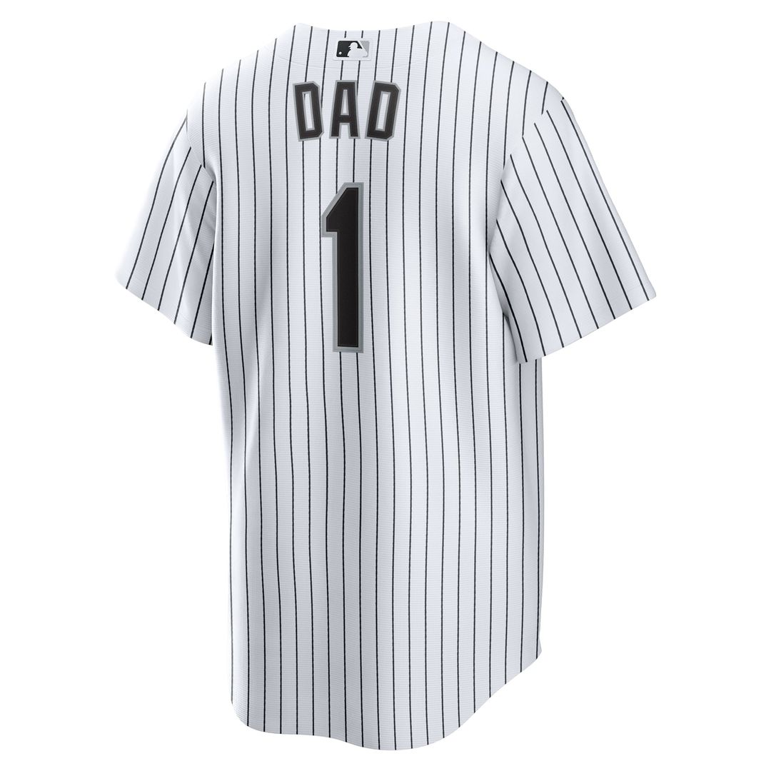 Chicago White Sox Nike #1 Dad Home Replica Baseball Jersey - White