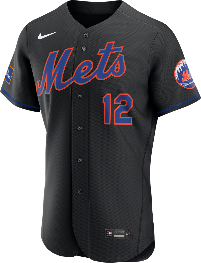 New York Mets Nike Francisco Lindor Home Authentic Sponsor Patch Baseball Jersey - White