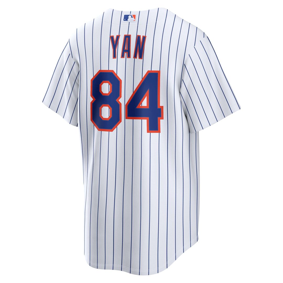 New York Mets Nike Jefry Yan Home Replica Baseball Jersey - White