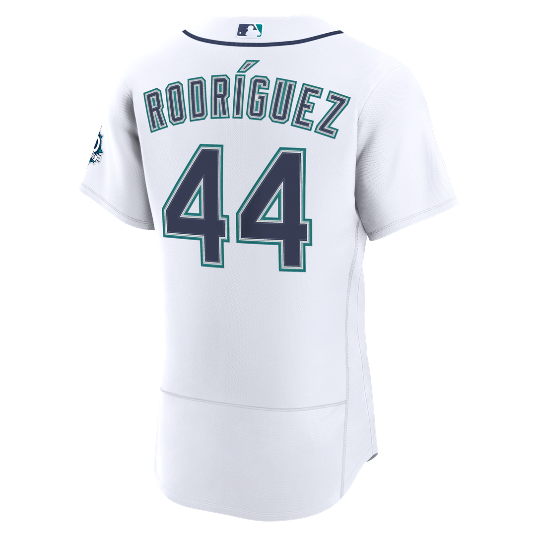 Seattle Mariners Nike Julio Rodriguez Home 50th Season Authentic Baseball Jersey - White
