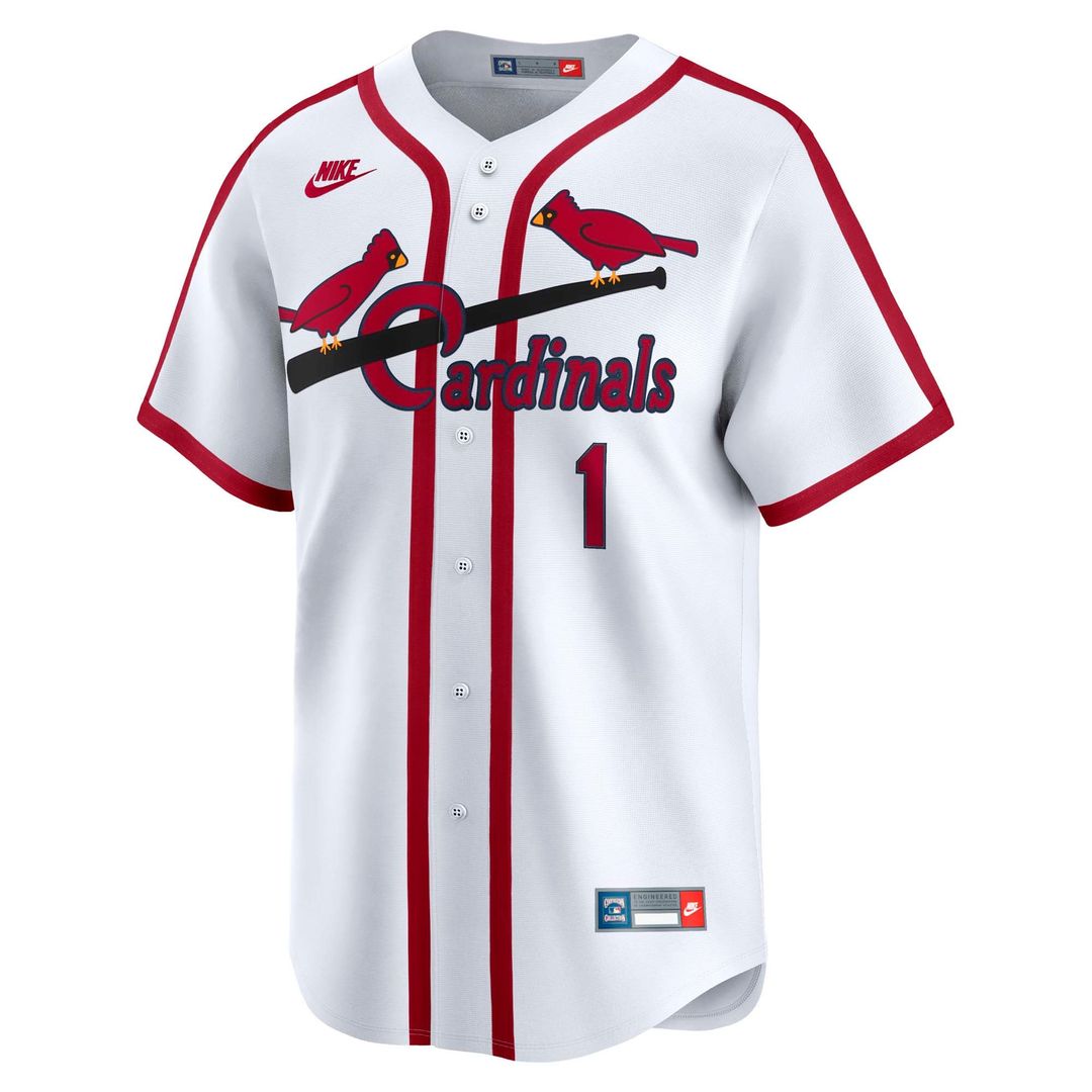 St. Louis Cardinals Nike Ozzie Smith Throwback Cooperstown Collection Limited Baseball Jersey - Blue
